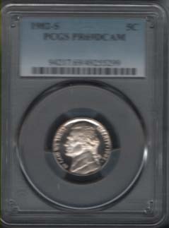 *[�ܱ���]  �̱�  1982-S�� 5��Ʈ (PCGS PR69DCAM ) �׷��̵�