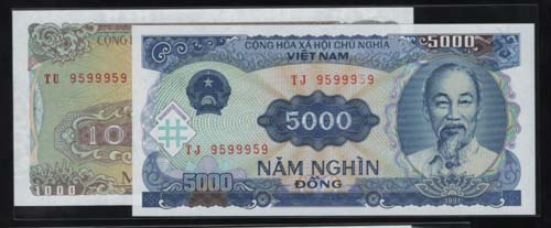 [�ܱ���] ��Ʈ�� 1988/91�� 1000/5000�� 2��ֵ��� 9599959 *3�� ���̵� (�̻��) 20