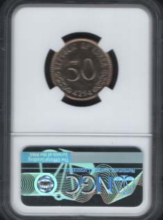 *�ѱ����� ��ȭ 50ȯ 4294 �źϼ� (NGC MS 63 ) �׷��̵�