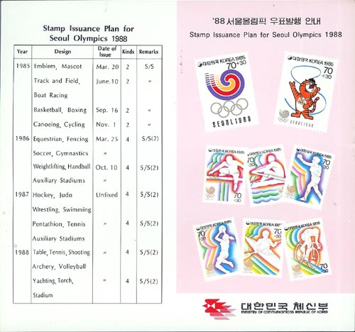 1985/ '88 ����ø��� ��ǥ���� �ȳ�ī��