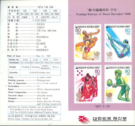 1987/ '88 ����ø��� �ø��� ��8�� �ȳ�ī��